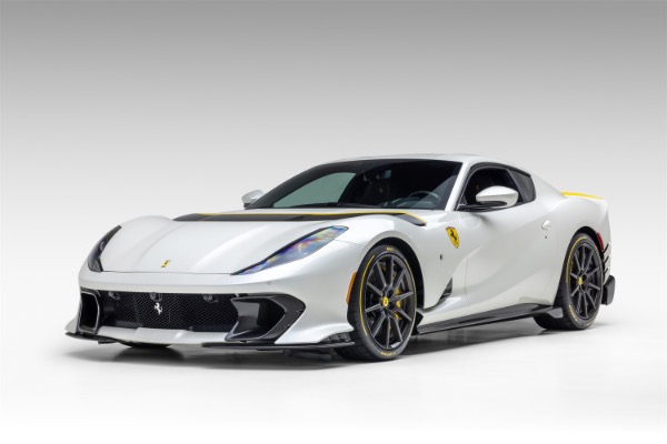 Used 2022 Ferrari 812 Competizione Only 800 Miles! Pearl White! Carbon Fiber Everywhere! Carbon Wheels LOADED for sale Sold at Chicago Motor Cars in West Chicago IL 60185 5