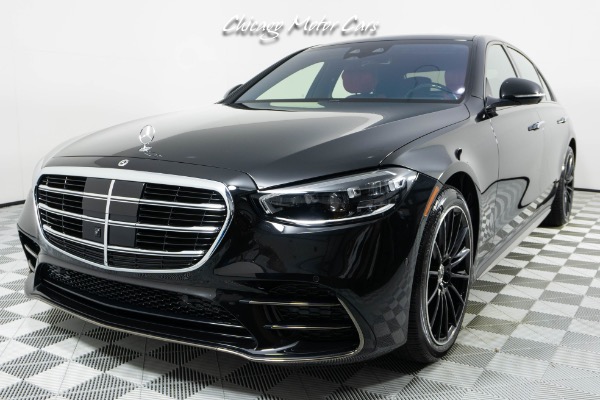 Used 2024 Mercedes-Benz S-Class S 580 4MATIC Only 7K Miles! HOT Black on Red Spec! AMG Line! Comfort Pack! for sale Sold at Chicago Motor Cars in West Chicago IL 60185 5