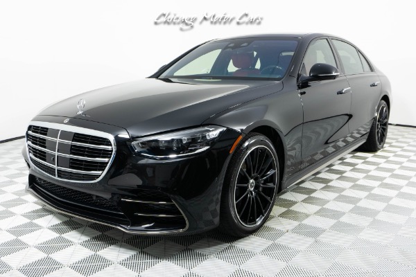Used 2024 Mercedes-Benz S-Class S 580 4MATIC Only 7K Miles! HOT Black on Red Spec! AMG Line! Comfort Pack! for sale Sold at Chicago Motor Cars in West Chicago IL 60185 1