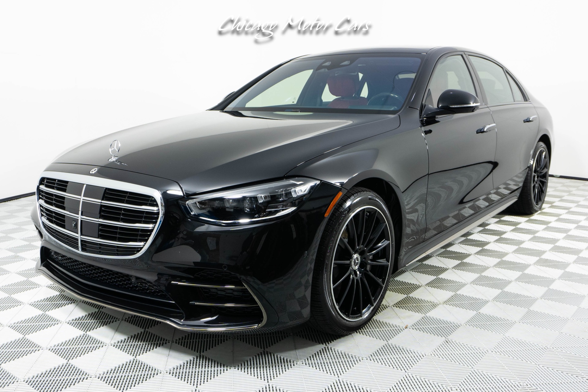 Used 2024 Mercedes-Benz S-Class S 580 4MATIC Only 7K Miles! HOT Black on Red Spec! AMG Line! Comfort Pack! for sale Sold at Chicago Motor Cars in West Chicago IL 60185 1