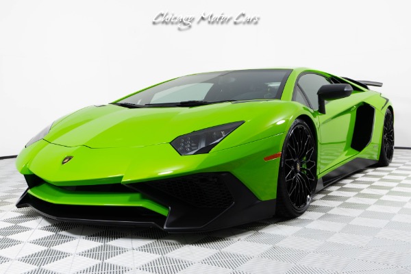 Used 2016 Lamborghini Aventador SV LP750-4 Only 6K Miles Full PPF RARE Verde Mantis Ad Personam Carbon Fiber for sale Sold at Chicago Motor Cars in West Chicago IL 60185 5