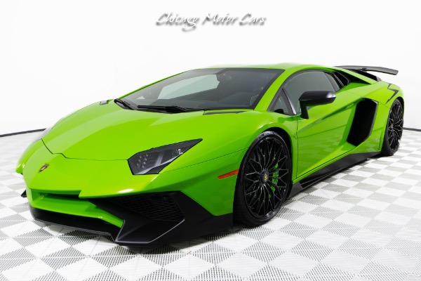 Used 2016 Lamborghini Aventador SV LP750-4 Only 6K Miles Full PPF RARE Verde Mantis Ad Personam Carbon Fiber for sale Sold at Chicago Motor Cars in West Chicago IL 60185 1
