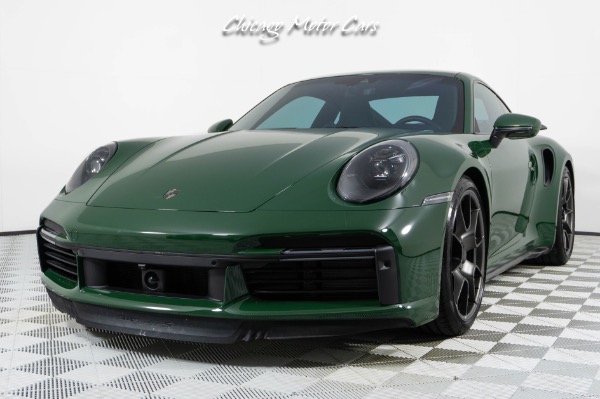 Used 2025 Porsche 911 Turbo 50 Years Only 900 Miles! PTS British Racing Green! Full PPF! Front Lifter! for sale Sold at Chicago Motor Cars in West Chicago IL 60185 5
