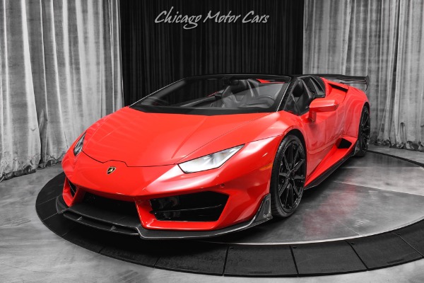 Used 2019 Lamborghini Huracan LP 580-2 Spyder Vorsteiner Carbon Fiber Aero Upgraded Titanium Exhaust for sale Sold at Chicago Motor Cars in West Chicago IL 60185 2