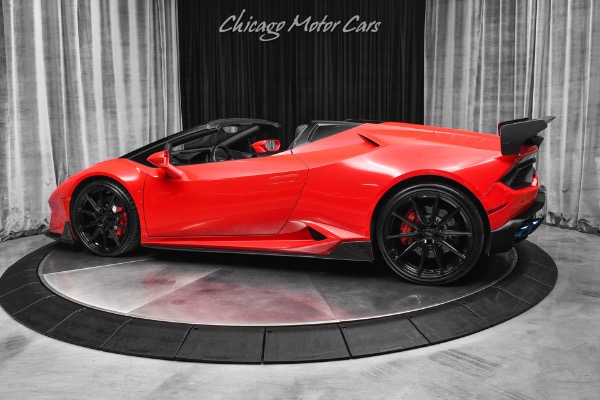 Used 2019 Lamborghini Huracan LP 580-2 Spyder Vorsteiner Carbon Fiber Aero Upgraded Titanium Exhaust for sale Sold at Chicago Motor Cars in West Chicago IL 60185 3