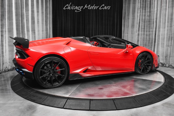 Used 2019 Lamborghini Huracan LP 580-2 Spyder Vorsteiner Carbon Fiber Aero Upgraded Titanium Exhaust for sale Sold at Chicago Motor Cars in West Chicago IL 60185 5