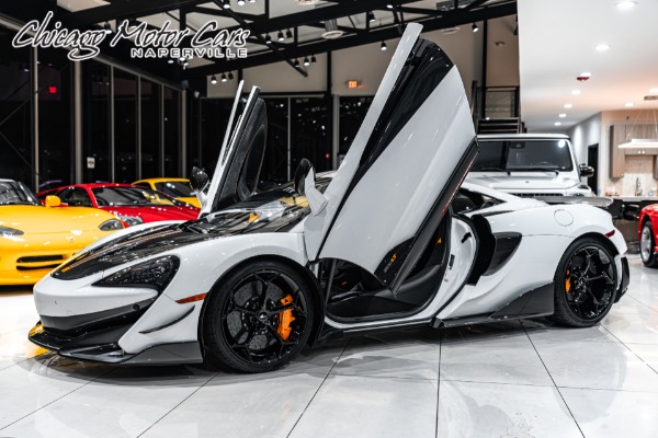 Used 2019 McLaren 600LT Coupe! Carbon Ext Pkg! Full PPF! Ext Special Paint Silica White! for sale Sold at Chicago Motor Cars in West Chicago IL 60185 1