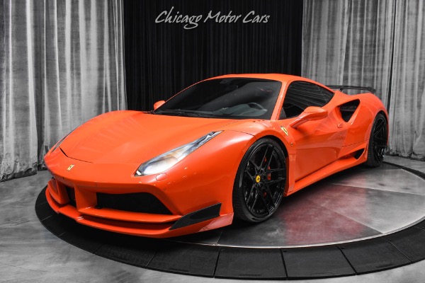 Used 2018 Ferrari 488 GTB Novitec N-Largo Wide Body ROSSO DINO Carbon Fiber 1/11 Made Only 5k Miles for sale Sold at Chicago Motor Cars in West Chicago IL 60185 2