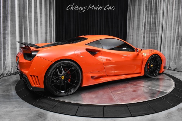 Used 2018 Ferrari 488 GTB Novitec N-Largo Wide Body ROSSO DINO Carbon Fiber 1/11 Made Only 5k Miles for sale Sold at Chicago Motor Cars in West Chicago IL 60185 5