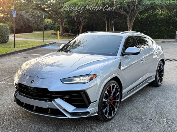 Used 2024 Lamborghini Urus S SUV 23 Inch Wheels Carbon Ceramic Brakes Carbon Fiber Trim Only 12k Miles for sale Sold at Chicago Motor Cars in West Chicago IL 60185 2
