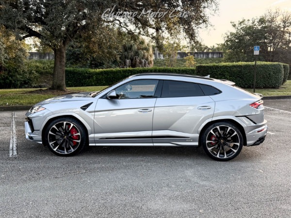 Used 2024 Lamborghini Urus S SUV 23 Inch Wheels Carbon Ceramic Brakes Carbon Fiber Trim Only 12k Miles for sale Sold at Chicago Motor Cars in West Chicago IL 60185 4