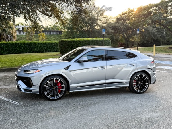 Used 2024 Lamborghini Urus S SUV 23 Inch Wheels Carbon Ceramic Brakes Carbon Fiber Trim Only 12k Miles for sale Sold at Chicago Motor Cars in West Chicago IL 60185 1