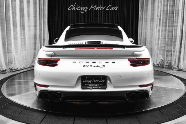 Used 2017 Porsche 911 Turbo S HRE Wheels Upgraded Exhaust MSRP $237k+ Aerokit Full PPF Cobb Tune for sale Sold at Chicago Motor Cars in West Chicago IL 60185 4