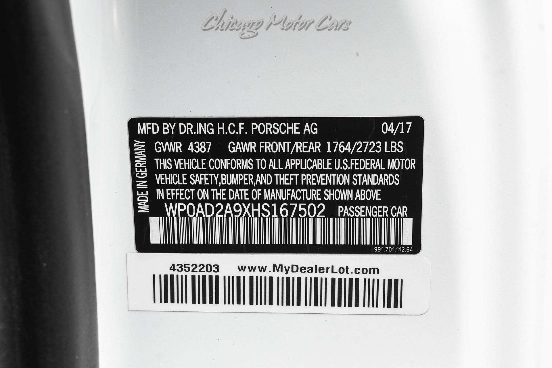 2017 PORSCHE 911 - Image 58