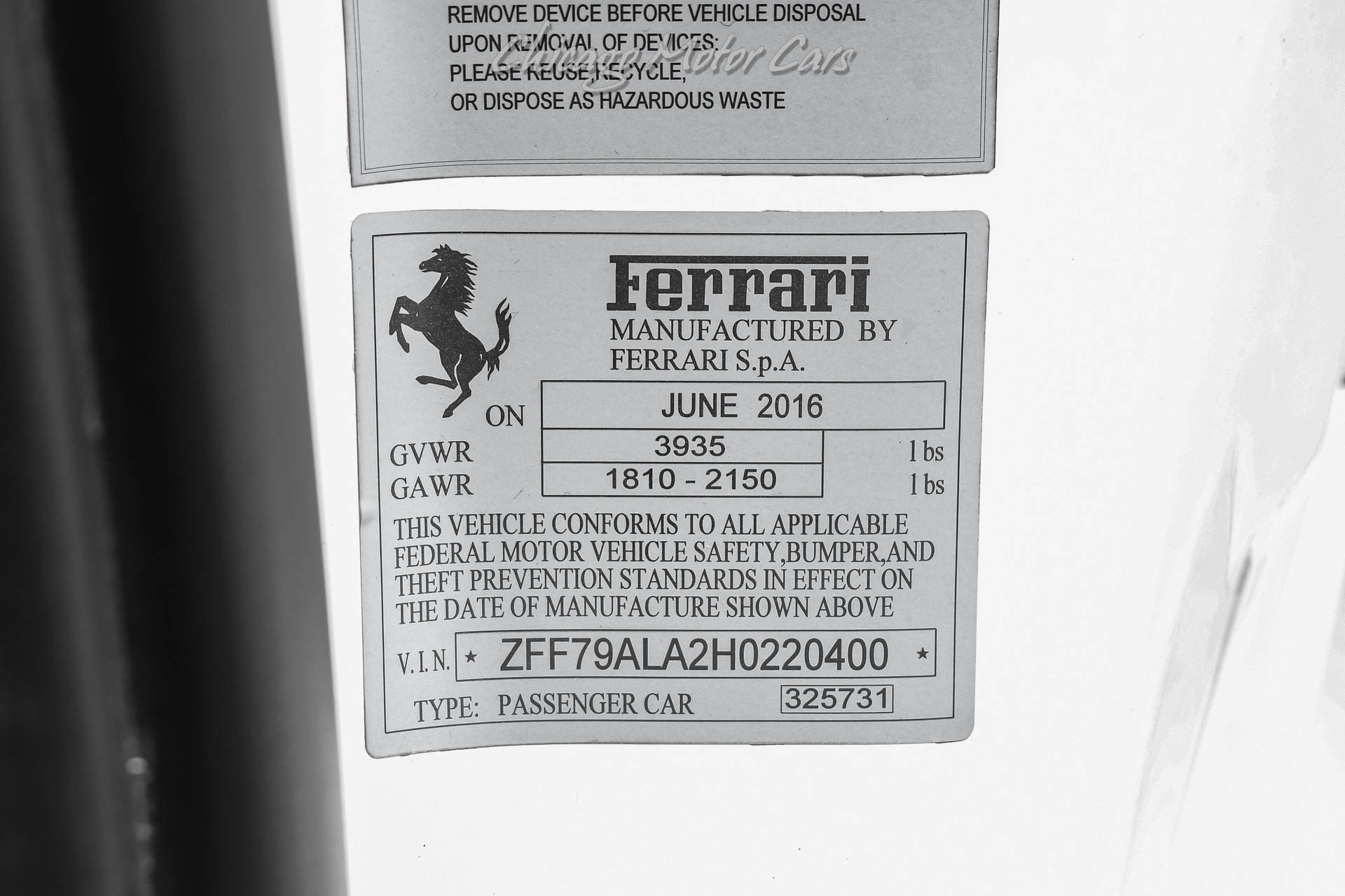 2017 FERRARI 488 - Image 53