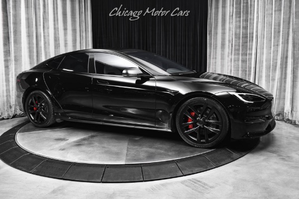 Used 2024 Tesla Model S Plaid Only 5K Miles Cartbon Fiber Interior Trim! Yolk Steering Wheel! for sale Sold at Chicago Motor Cars in West Chicago IL 60185 6