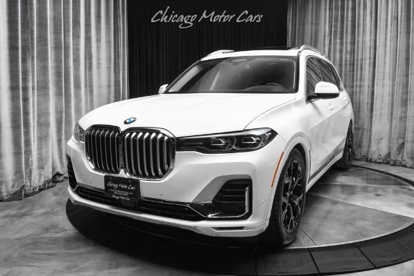 Used 2020 BMW X7 xDrive40i Alpine White 21 Wheels Just Serviced Like New for sale Sold at Chicago Motor Cars in West Chicago IL 60185 2