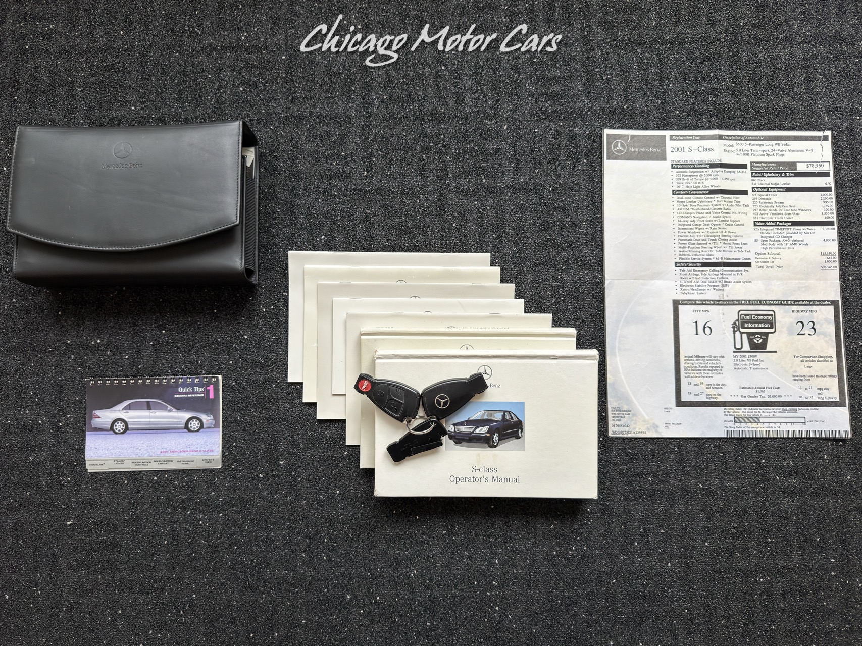 2001 MERCEDES-BENZ S-CLASS - Image 72