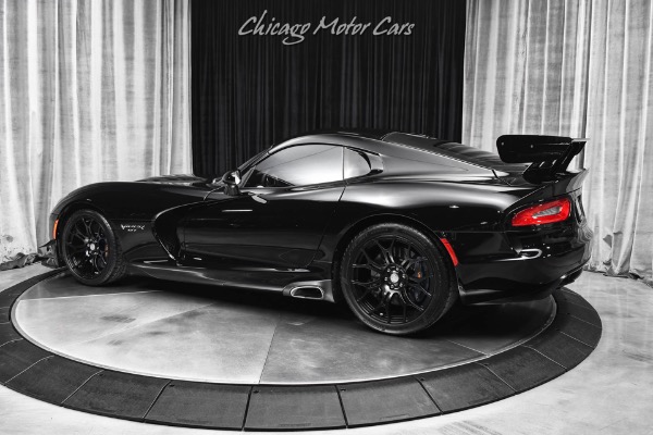 Used 2017 Dodge Viper GTC Aero Wing Time Attack Package TA 2.0 Only 3k Miles Black Collector Car for sale Sold at Chicago Motor Cars in West Chicago IL 60185 3