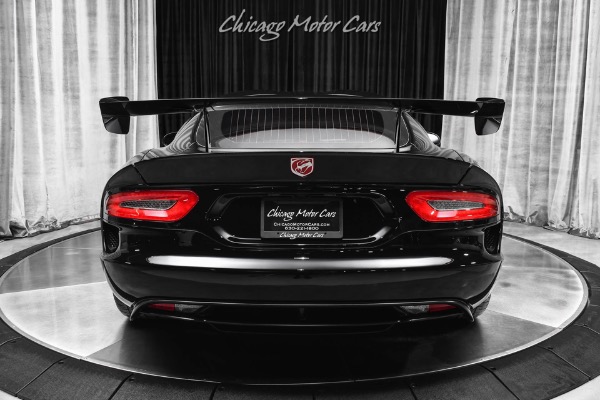 Used 2017 Dodge Viper GTC Aero Wing Time Attack Package TA 2.0 Only 3k Miles Black Collector Car for sale Sold at Chicago Motor Cars in West Chicago IL 60185 4