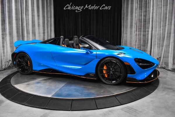 Used 2022 McLaren 765LT Spider Elite Ambient Blue Paint MSO Black