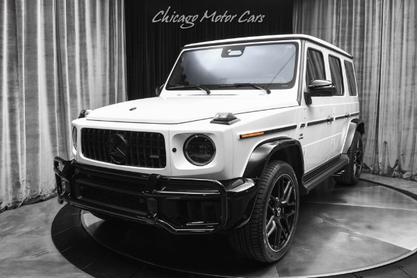 Used 2026 Mercedes-Benz G63 AMG 4Matic Night Package Manufaktur Moonlight White Metallic Only 17 Miles! for sale Sold at Chicago Motor Cars in West Chicago IL 60185 2