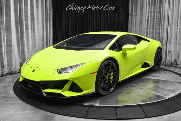 Used 2020 Lamborghini Huracan EVO AWD Rare Verde Scandal LOADED $343K+ MSRP Forged Carbon Trim Lift for sale Sold at Chicago Motor Cars in West Chicago IL 60185 2