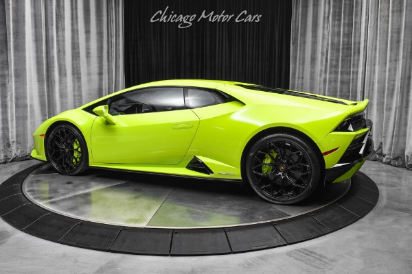 Used 2020 Lamborghini Huracan EVO AWD Rare Verde Scandal LOADED $343K+ MSRP Forged Carbon Trim Lift for sale Sold at Chicago Motor Cars in West Chicago IL 60185 3
