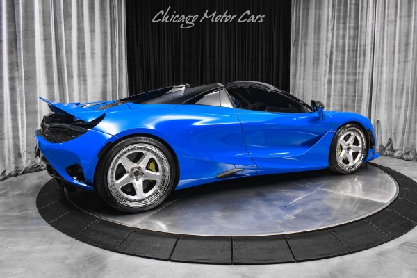 Used 2024 McLaren 750S Spider MSRP $427k+ Performance Interior MSO Paris Blue Ext Carbon Fiber Pack PPF for sale Sold at Chicago Motor Cars in West Chicago IL 60185 5