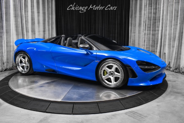 Used 2024 McLaren 750S Spider MSRP $427k+ Performance Interior MSO Paris Blue Ext Carbon Fiber Pack PPF for sale Sold at Chicago Motor Cars in West Chicago IL 60185 6