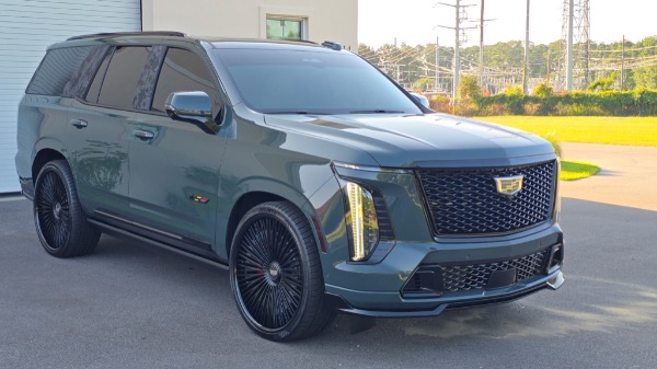 Used 2025 Cadillac Escalade-V Rare Aegean Stone! Onyx Pkg! 2k Miles! Rear Seat Entertainment! Front PPF! for sale Sold at Chicago Motor Cars in West Chicago IL 60185 1