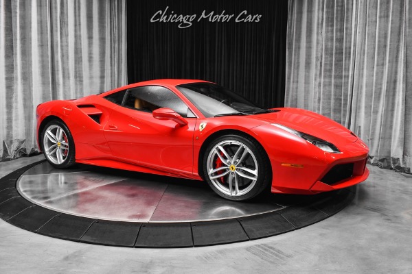 Used 2018 Ferrari 488 GTB Coupe Axle Lifter Carbon Fiber Driver Zone + LEDS AFS Full Electric Seats for sale Sold at Chicago Motor Cars in West Chicago IL 60185 6