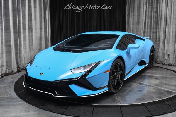 Used 2024 Lamborghini Huracan Tecnica Coupe Rare Blu Cepheus Loaded $345k+ MSRP Full PPF Only 600 Miles for sale Sold at Chicago Motor Cars in West Chicago IL 60185 2