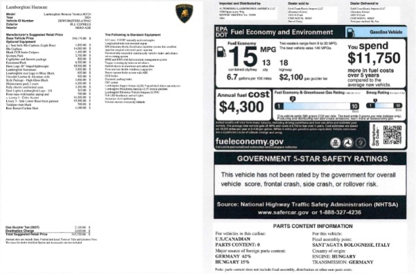 2024 Lamborghini Huracan Huracan Tecnica Coupe Rare Blu Cepheus Loaded $345k+ MSRP Full PPF Only 600 Miles!'s photo