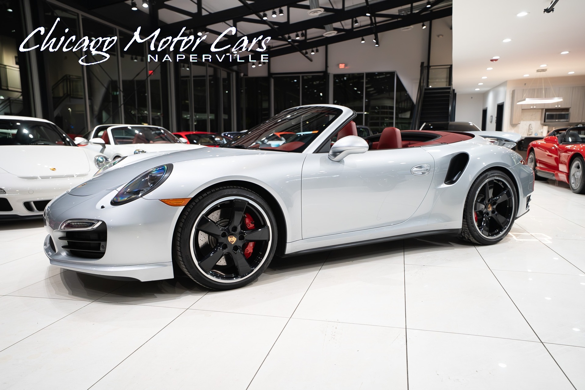 Used 2014 Porsche 911 Turbo Convertible Only 31k Miles Front PPF Sport Chrono Pkg Light Design Pkg for sale Sold at Chicago Motor Cars in West Chicago IL 60185 1