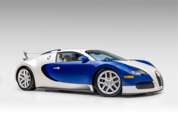 Used 2006 Bugatti Veyron 16.4 Completely Serviced Collector Quality White/Blue 1of252 Coupes RARE for sale Sold at Chicago Motor Cars in West Chicago IL 60185 1