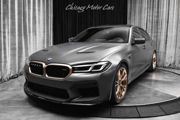 Used 2022 BMW M5 CS Frozen Brands Hatch Grey Metallic Tons of Carbon Fiber Harmon Kardon for sale Sold at Chicago Motor Cars in West Chicago IL 60185 2