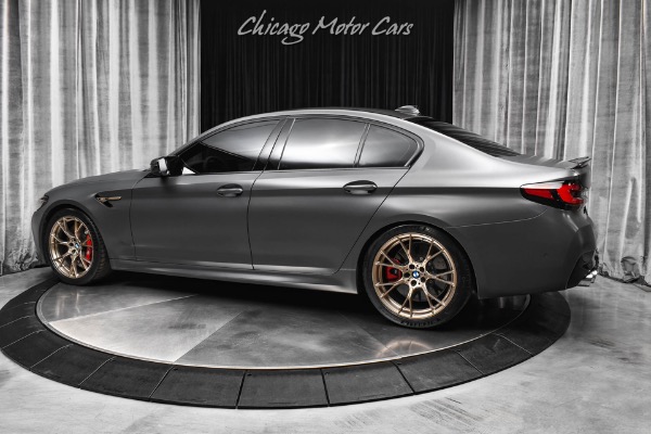 Used 2022 BMW M5 CS Frozen Brands Hatch Grey Metallic Tons of Carbon Fiber Harmon Kardon for sale Sold at Chicago Motor Cars in West Chicago IL 60185 3