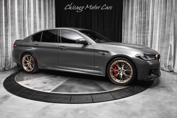 Used 2022 BMW M5 CS Frozen Brands Hatch Grey Metallic Tons of Carbon Fiber Harmon Kardon for sale Sold at Chicago Motor Cars in West Chicago IL 60185 6