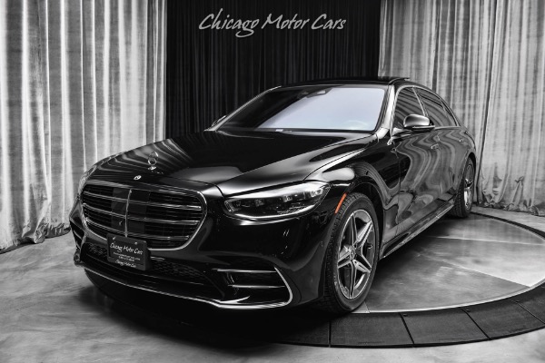 Used 2023 Mercedes-Benz S500 4 Matic Sedan AMG Sport Wheels Rear Seat Entertainment MSRP $133,385+ for sale Sold at Chicago Motor Cars in West Chicago IL 60185 2