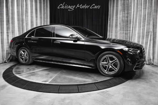 Used 2023 Mercedes-Benz S500 4 Matic Sedan AMG Sport Wheels Rear Seat Entertainment MSRP $133,385+ for sale Sold at Chicago Motor Cars in West Chicago IL 60185 6