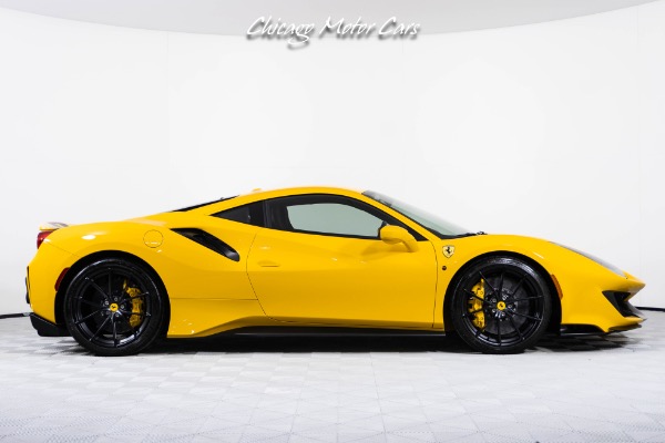 Used 2019 Ferrari 488 Pista Giallo Modena Black Stripe Only 3k Miles Full PPF Racing Seats Front Lift for sale Sold at Chicago Motor Cars in West Chicago IL 60185 2