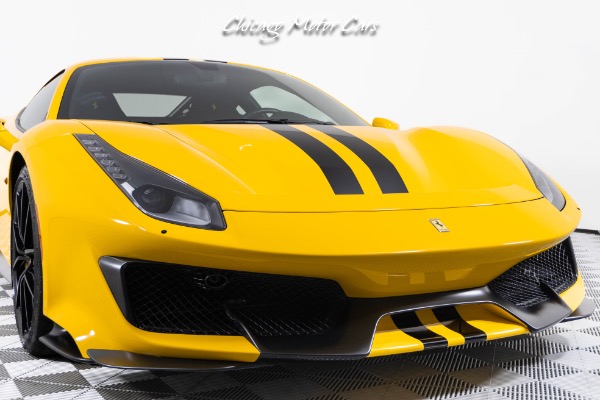 Used 2019 Ferrari 488 Pista Giallo Modena Black Stripe Only 3k Miles Full PPF Racing Seats Front Lift for sale Sold at Chicago Motor Cars in West Chicago IL 60185 5