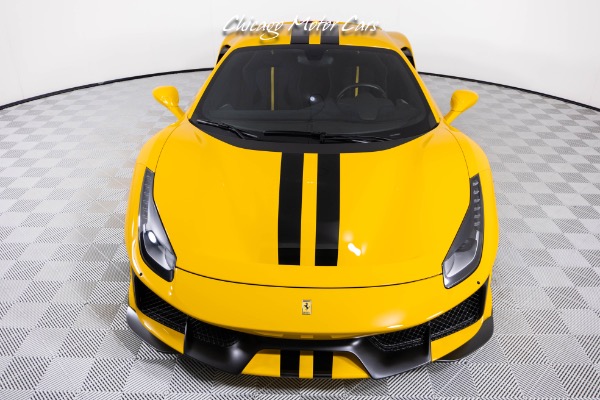 Used 2019 Ferrari 488 Pista Giallo Modena Black Stripe Only 3k Miles Full PPF Racing Seats Front Lift for sale Sold at Chicago Motor Cars in West Chicago IL 60185 6