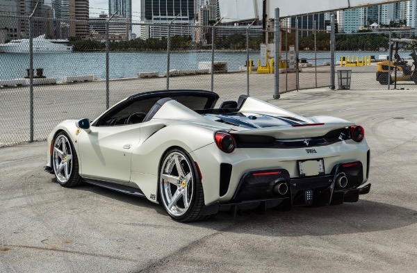 Used 2020 Ferrari 488 Pista Spider Bianco Italia! Tons of Carbon Fiber! Rare Spec! Racing Seats! Loaded! for sale Sold at Chicago Motor Cars in West Chicago IL 60185 2