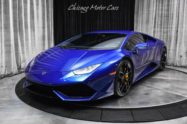 Used 2017 Lamborghini Huracan LP610-4 Coupe Front Axle Lifter Sensonum Sound Yellow Calipers Sport Exhaus for sale Sold at Chicago Motor Cars in West Chicago IL 60185 2