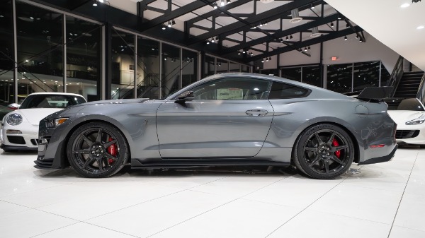 Used 2021 Ford Mustang Shelby GT500 only 600 Miles Golden Ticket CF Track Pkg Painted Stripes for sale Sold at Chicago Motor Cars in West Chicago IL 60185 2