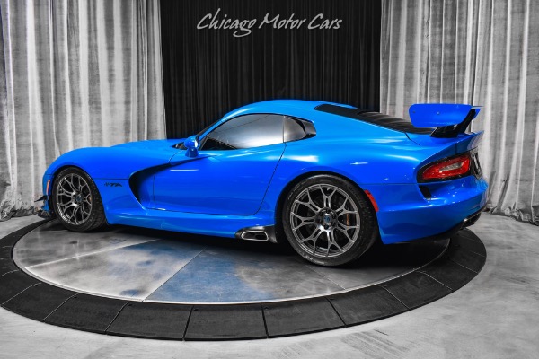Used 2015 Dodge Viper SRT TA 2.0 Aero Package Time Attack Competition Blue Pearl Coat Serviced LOADED for sale Sold at Chicago Motor Cars in West Chicago IL 60185 3