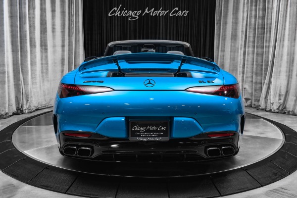 Used 2022 Mercedes-Benz SL63 AMG Roadster MSRP $212K+ MANUFACTUR Hyper Blue Met PCCBS Carbon Fiber Trim for sale Sold at Chicago Motor Cars in West Chicago IL 60185 4