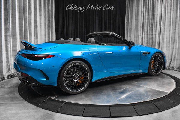 Used 2022 Mercedes-Benz SL63 AMG Roadster MSRP $212K+ MANUFACTUR Hyper Blue Met PCCBS Carbon Fiber Trim for sale Sold at Chicago Motor Cars in West Chicago IL 60185 5